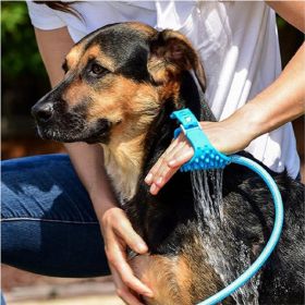 Dog Bath Brush Silicone Massage Pet Bath Brush Supplies For Dog