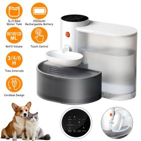 Smart Wireless Pet Water Fountain,2025 Upgraded Pet Water Fountain No Filter,3.5L/118oz Ultra-Quiet Design