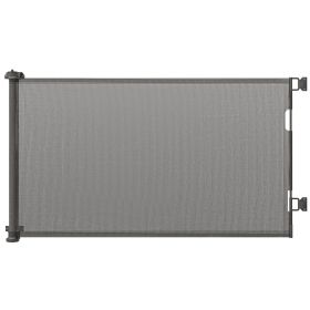 Retractable Pet Gate, 33.5" Tall, Extends to 59.1" Wide, Foldable Mesh Dog Gate for house