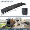 Dog Ramp for Car, 63" Long & 17" Wide Folding Portable Pet Stair Ramp with Non-Slip Rug Surface