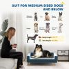 Modern Pet Bed, Dog Sofa, Velvety Dog Couch for Small to Medium Dogs, Dark Blue
