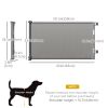 Retractable Pet Gate, 33.5" Tall, Extends to 59.1" Wide, Foldable Mesh Dog Gate for house