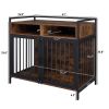 41 "Furniture Dog Cage, Metal Heavy Duty Super Sturdy Dog Cage, Dog Crate for Small/Medium Dogs, Double Door and Double Lock