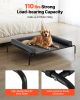 VEVOR Elevated Dog Bed for Large Dog Portable Raised Dog Cot with Pillow XL Gray