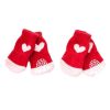 4 Pcs Red Hearts Dog Knitted Pet Socks Cartoon Cute Puppy Dog Foot Covers Poodle Teddy Socks
