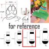 4 Pcs Cute Puppy Socks Knitted Pet Socks Dog Paw Protection Poodle Teddy Socks, Blue Football