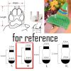 4 Pcs Red Hearts Dog Knitted Pet Socks Cartoon Cute Puppy Dog Foot Covers Poodle Teddy Socks