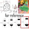 4Pcs Blue Yellow Striped Knitted Dogs Socks Cute Pet Socks Dog Paw Protection for Puppy Indoor Wear