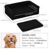 Modern Pet Sofa Cat or Medium Large Dog Couch W/ Removable Seat Cushion, Black