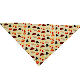 Cutie Ties Tie On Dog Bandana (Color: Thanksgiving, Size: small)