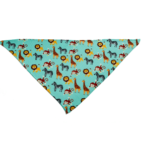 Cutie Ties Tie On Dog Bandana (Color: Zoo Furiends, Size: small)