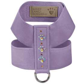 Susan Lanci Designs Crystal Paws Tinkie Harness (Color: French Lavender, Size: small)