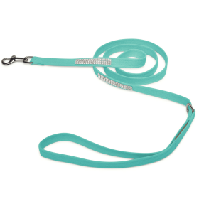 Susan Lanci Designs 3 Row Giltmore Crystals Leash (Color: French Lavender, Size: 4 ft)