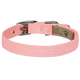 Susan Lanci Designs Plain Collar (Color: Puppy Pink, Size: XL)