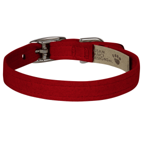 Susan Lanci Designs Plain Collar (Color: Red, Size: XL)
