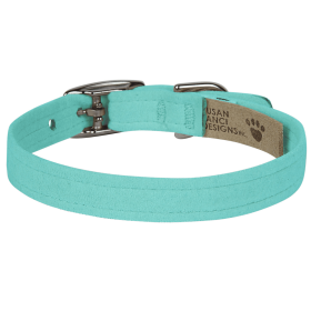 Susan Lanci Designs Plain Collar (Color: Tiffi Blue, Size: large)
