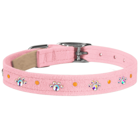 Susan Lanci Designs Crystal Paws Collar (Color: Puppy Pink, Size: small)