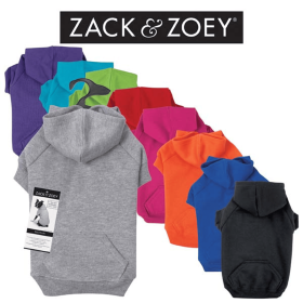 Zack & Zoey Basic Hoodie (Color: Red, Size: small)