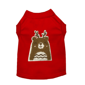Cuddle Antler Bear (Color: Red, Size: X Small)