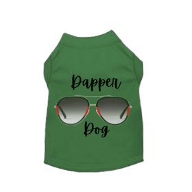 Designer Dapper Dog Tee (Color: Green, Size: 2X Large)