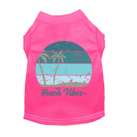 Beach Vibes Tee (Color: Pink, Size: 2X Large)
