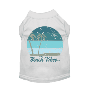 Beach Vibes Tee (Color: White, Size: 2X Large)