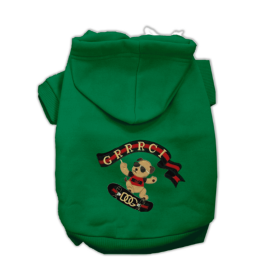 GG Skateboard Dog Hoodie (Color: Green, Size: small)