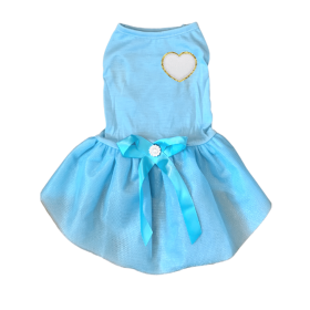 Chenille Heart Dress (Color: WHITE HEART, Size: large)