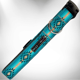 Southwestern Collars (Color: Turquoise Sky, Size: L 1" width fits 14-25" neck)