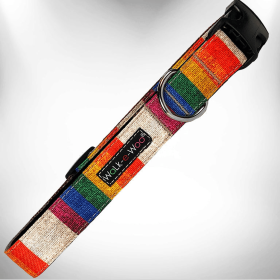 Rainbow Pride Dog Collars (Color: Rainbow Pride, Size: XS 5/8" width fits 8-12" neck)