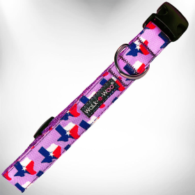 Colorado and Texas Dog Collars (Color: Texas Lavender, Size: XS 5/8" width fits 8-12" neck)