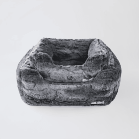 Deluxe Dog Bed (Color: Granite, Size: small)