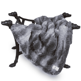Deluxe Dog Blanket (Color: Granite, Size: small)