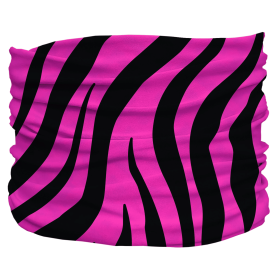 Zebra Pup Scruff (Color: Pink, Size: XL)