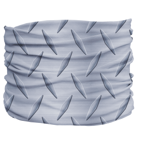 Steel Plated Pup Pup Scruff (Color: silver, Size: medium)