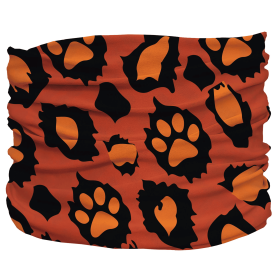 Leopawd Skin Pup Scruff (Color: Orange, Size: 3XL)