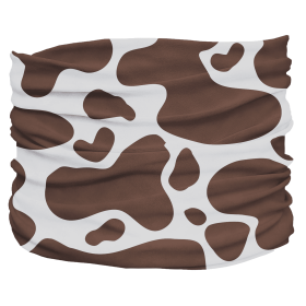 Cowhide Brown Pup Scruff (Color: White,Brown, Size: Tiny)