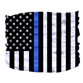 Thin Blue Line Pup Scruff (Color: Blue,Black,White, Size: Big Pooper)