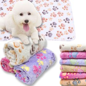 Soft and Fluffy High Quality Pet Blanket (Color: Leather pink stars, size: middle puppie76X52cm)