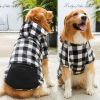 Black Plaid Zip Pocket Pet Sweatshirt