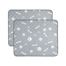 2Pcs Washable Pet Pee Pads For Puppy; Machine Washable (size: M)