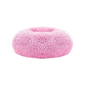 Soft Warm Dog Cozy Nest for S/M Dog (Color: Pink, size: O/S)