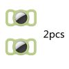 2pcs Pet Silicone Protective Case For Apple Airtags Cover