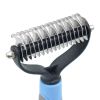 Pet Grooming Tool 2 Sided Undercoat Rake