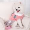 Sweet Bowknot Dog Sweater Dress; Winter Warm Pet Clothes; Costume For Small Medium Large Dog