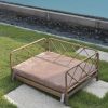 Wicker pet bed Rattan Dog Sofa Bed outdoor indoor Water Resistant