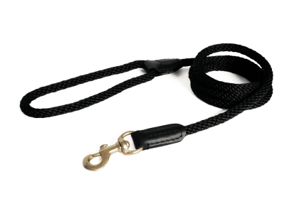 Rope and Leather Snap Lead (4ft x 3/4 in) (Size: 4ft x 3/4 in)