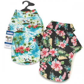 CC Hawaiian Breeze Camp Shirt (Color: Black, Size: Xsmall)