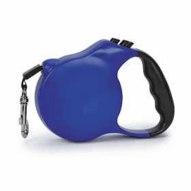 CC Belted Retractable Lead 12ft (Color: Blue, Size: medium)