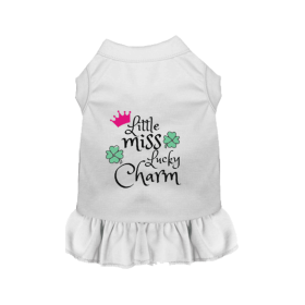 Little Miss Lucky Charm (Color: White, Size: X Small)